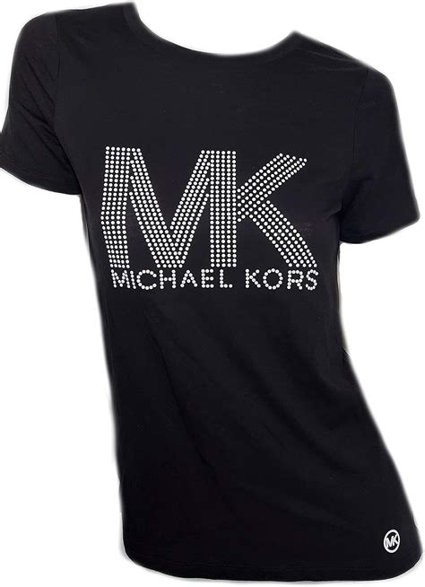 michael kors black t-shirt womens|michael kors women's tops.